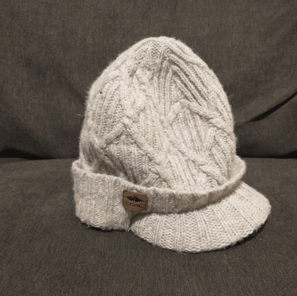 Coal Wool Winter Hat with Brim